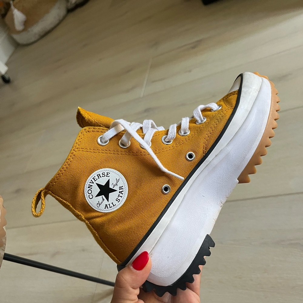 Converse Mustard High-Top Sneakers